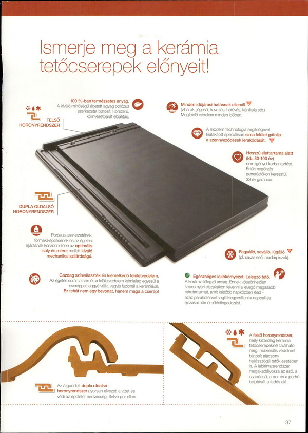 tondach cserép, tetőcserép